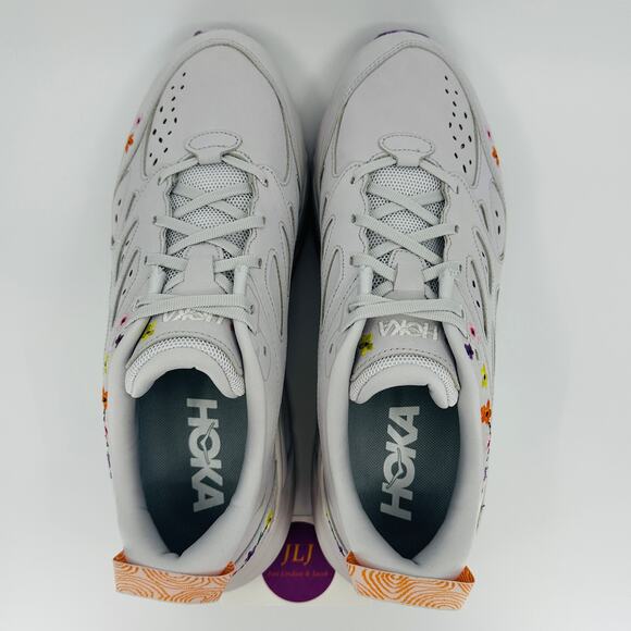 Hoka One One Men's Clifton Leather 'Vibrant Bloom' Running Shoes Size 11.5 - Picture 9 of 11